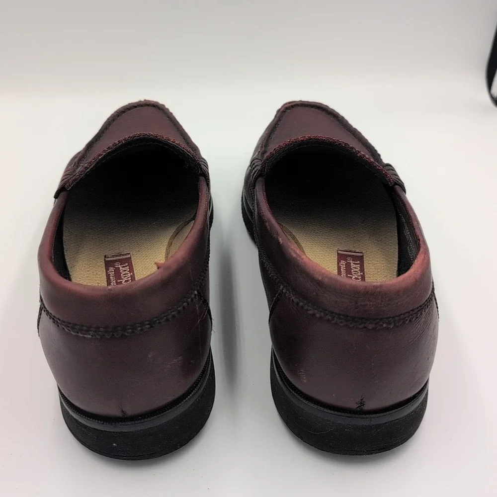 Rockport Vibram Leather Loafers Shoes Men's Size 12 M Medium Brown Beef Roll